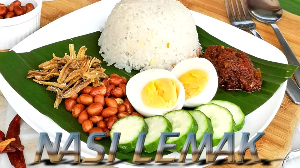 Nasi Lemak (Malaysian Coconut Rice)